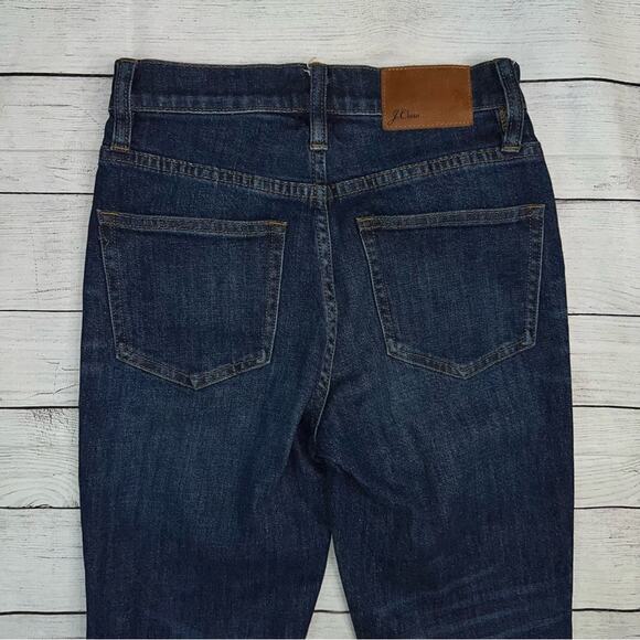 J. Crew Women's Billie Demi Boot Crop Jeans with Raw Hem and Stretch Size 24 - Picture 8 of 9